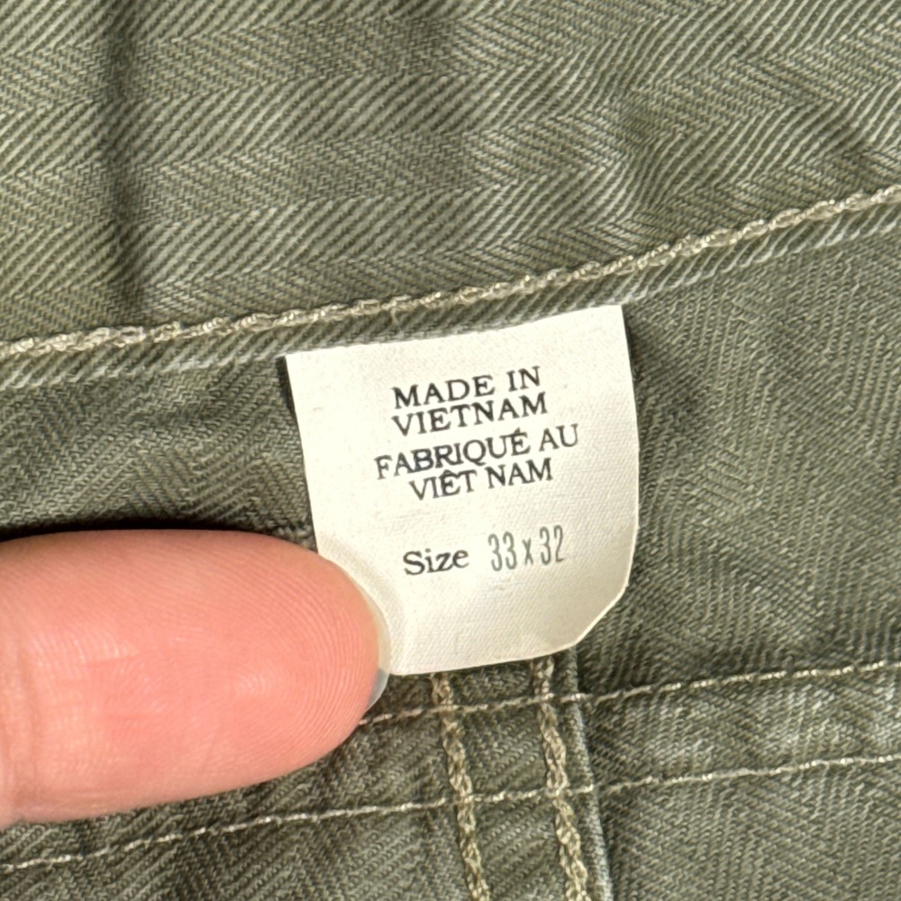 RRL Ralph Lauren Pants Men 33x32 Green Military Paratroop Field Cargo P44 Monkey - Picture 9 of 13